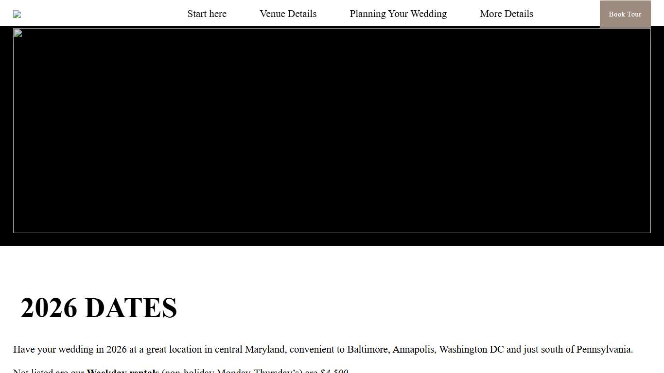 2026 Dates - Wisteria Cottage and Barn