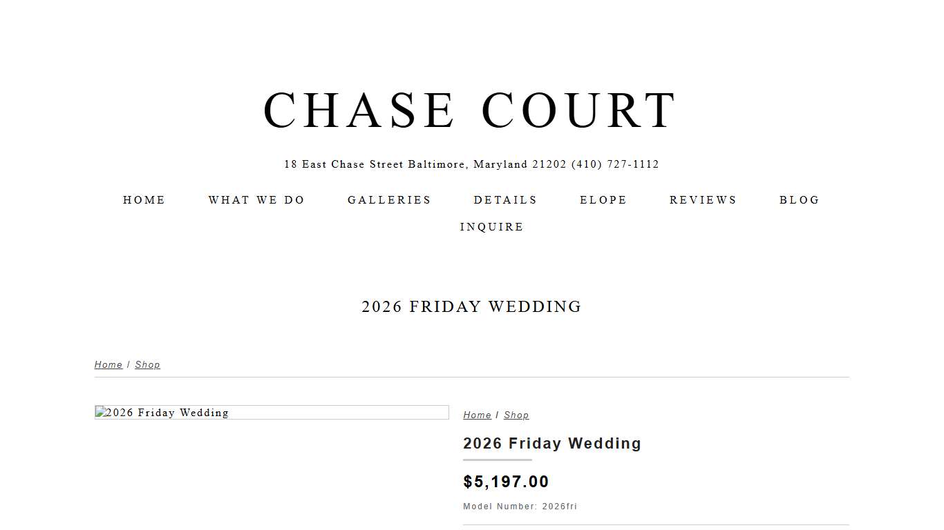 2026 Friday Wedding » Chase Court Baltimore Maryland Wedding and Event Venue
